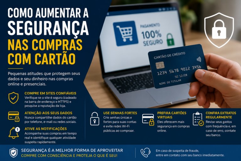 Como aumentar a segurança nas compras com cartão