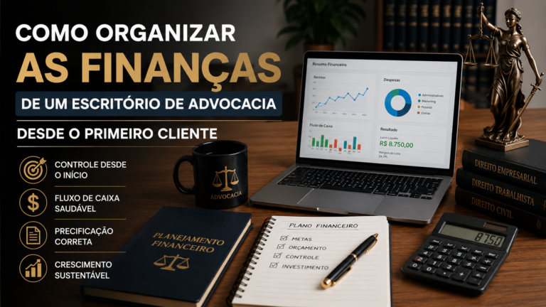 Como organizar as finanças de um escritório de advocacia desde o primeiro cliente
