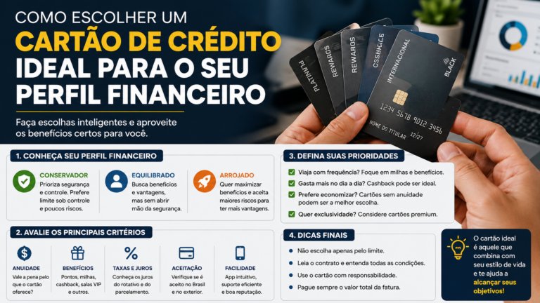 Como escolher um cartão de crédito ideal para o seu perfil financeiro