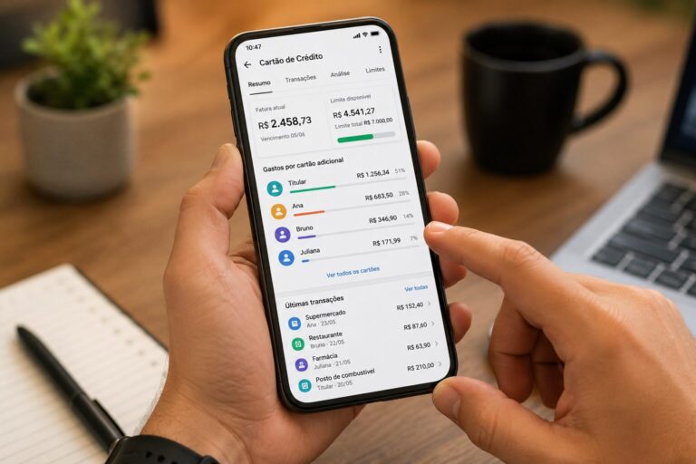 Como controlar os gastos de cartões adicionais