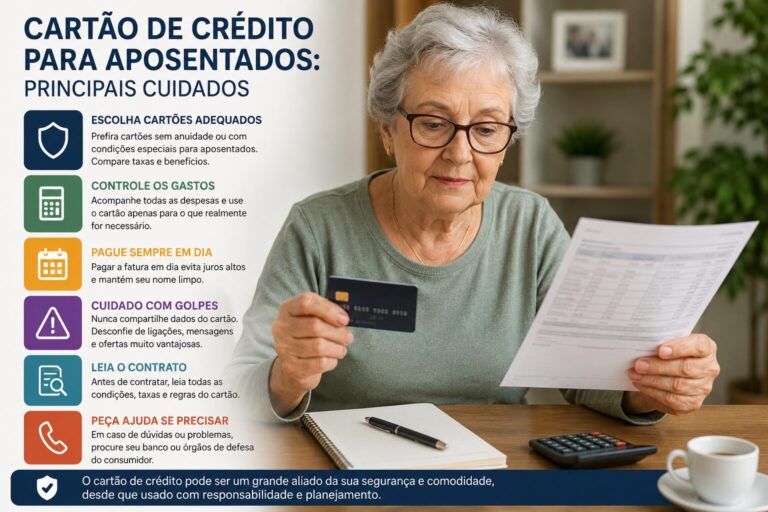 Cartão de crédito para aposentados: principais cuidados