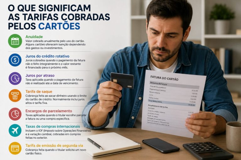 O que significam as tarifas cobradas pelos cartões