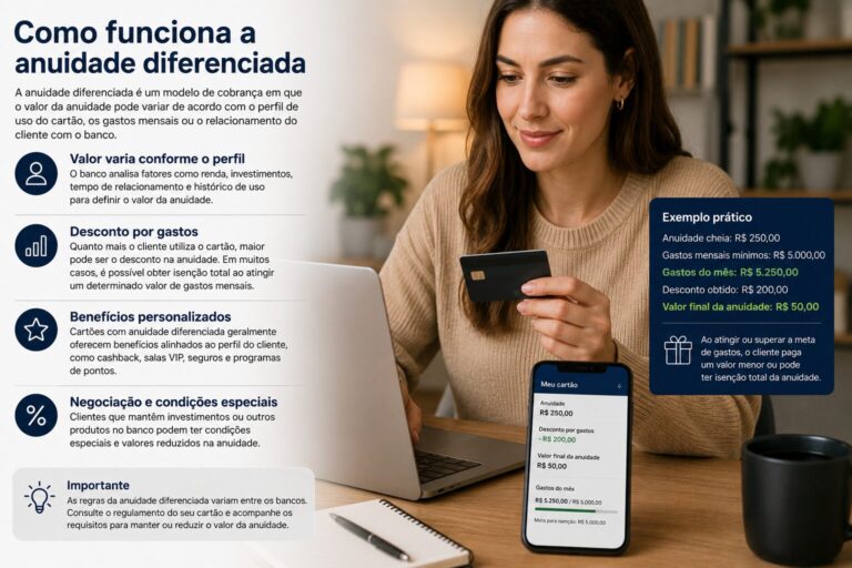 Como funciona a anuidade diferenciada