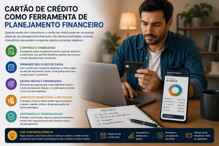 Cartão de crédito como ferramenta de planejamento financeiro