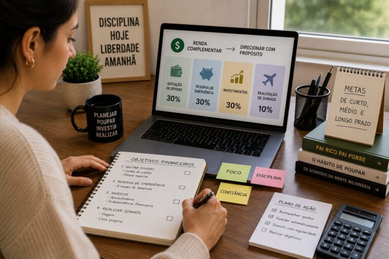 Como criar objetivos financeiros usando renda complementar