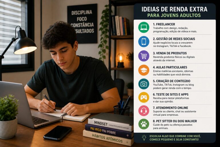 Ideias de renda extra para jovens adultos