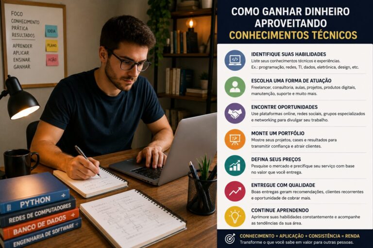 Como ganhar dinheiro aproveitando conhecimentos técnicos