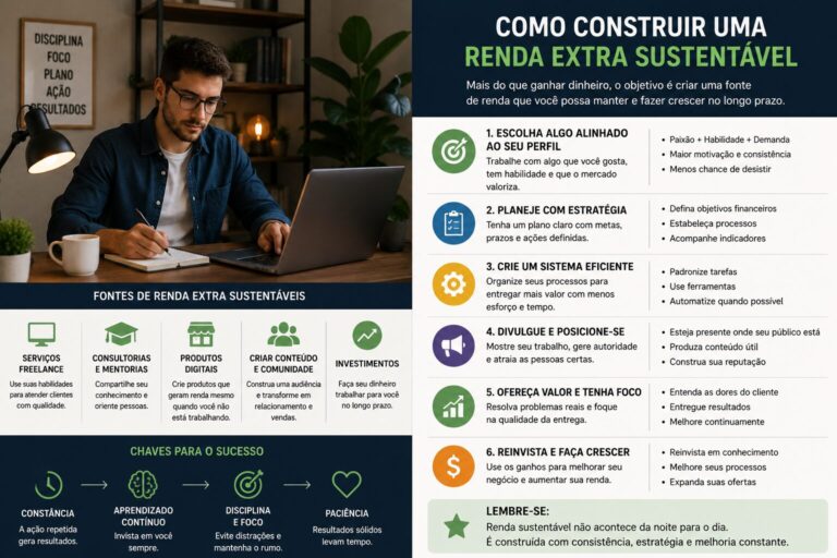 Como construir uma renda extra sustentável