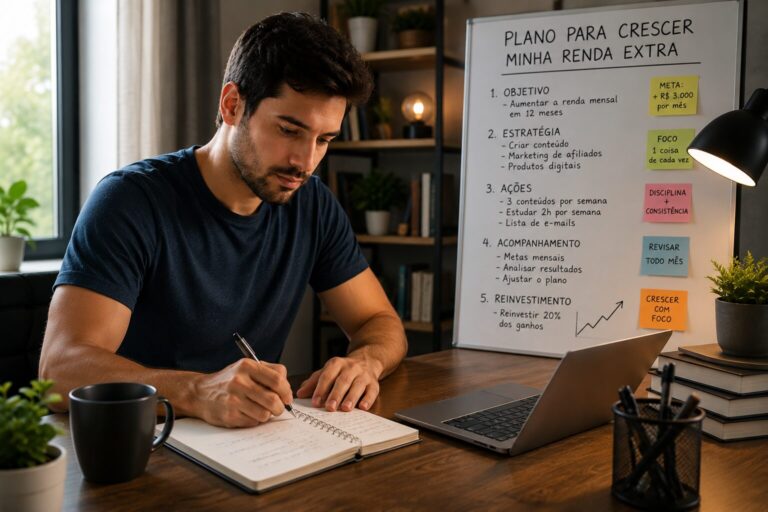 Como criar um plano para crescer sua renda extra