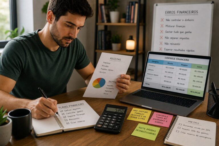 Como evitar erros financeiros ao iniciar uma renda extra