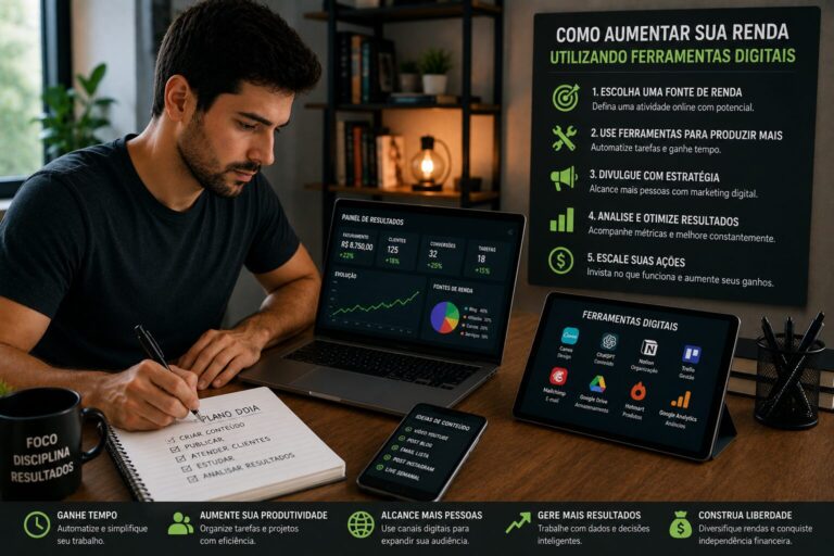 Como aumentar sua renda utilizando ferramentas digitais
