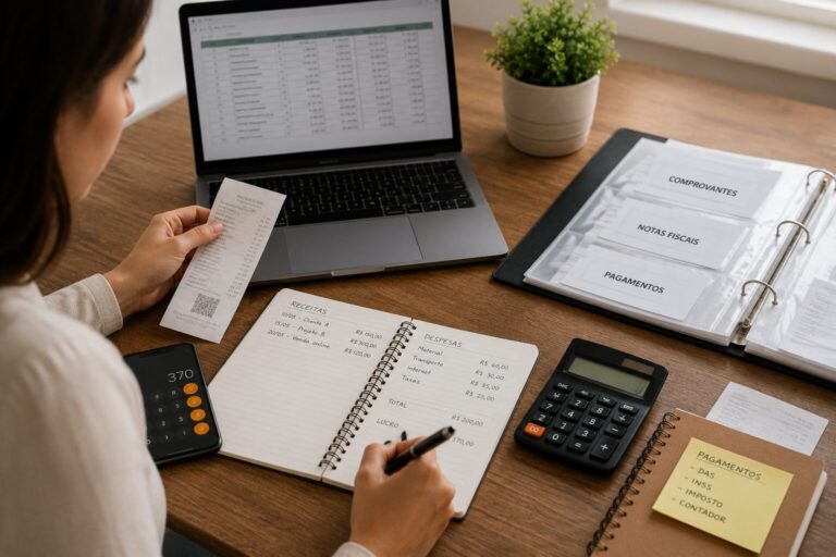 Como organizar documentos e pagamentos da renda extra