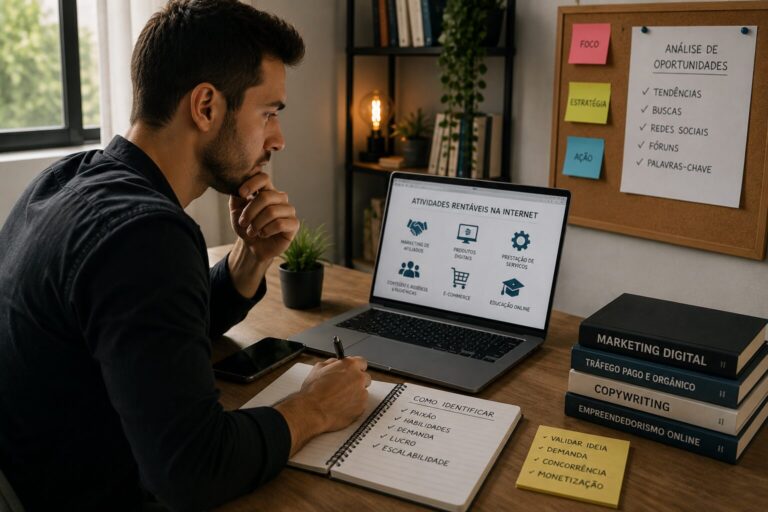 Como identificar atividades rentáveis na internet