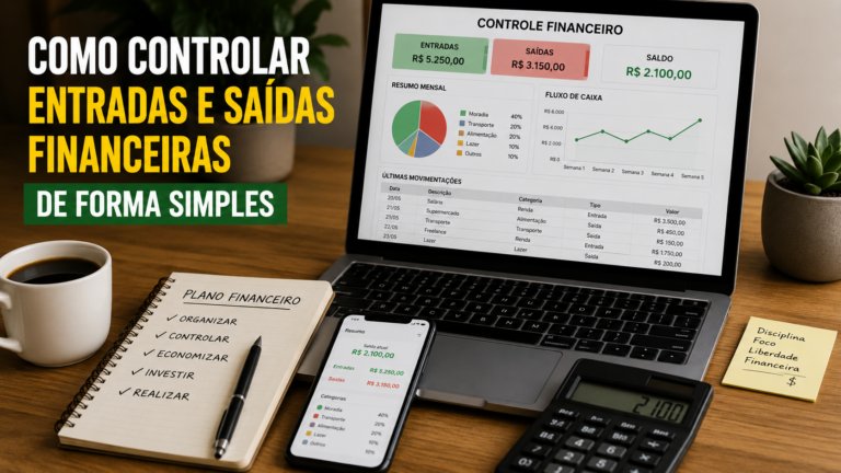 Como controlar entradas e saídas financeiras de forma simples
