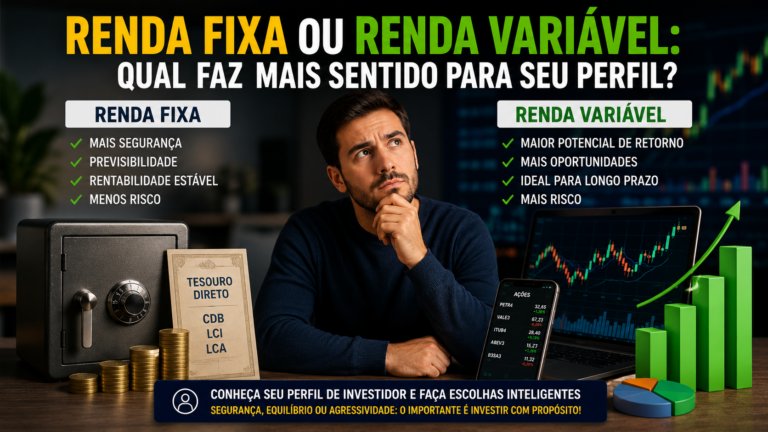 Renda fixa ou renda variável: qual faz mais sentido para seu perfil?