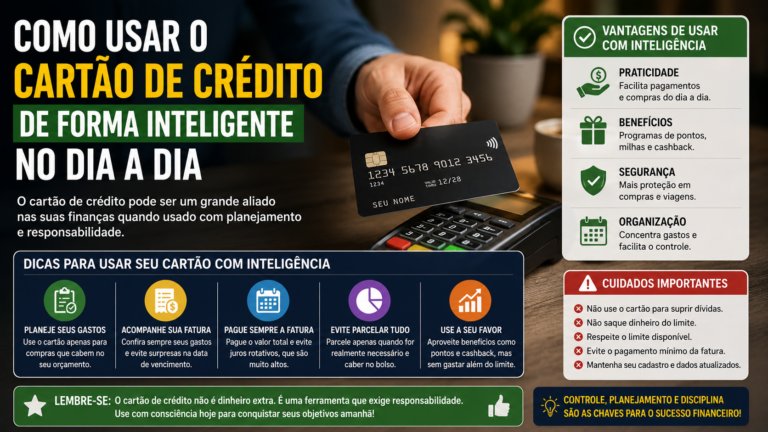 Como usar o cartão de crédito de forma inteligente no dia a dia