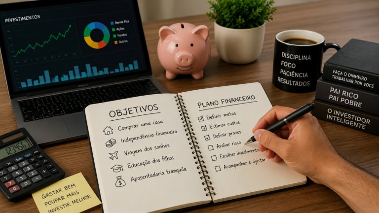 Como definir objetivos financeiros antes de começar a investir