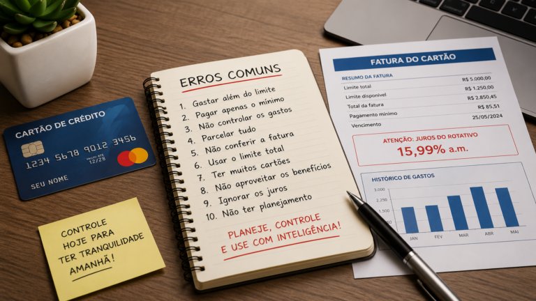 10 erros comuns ao usar cartão de crédito e como evitá-los