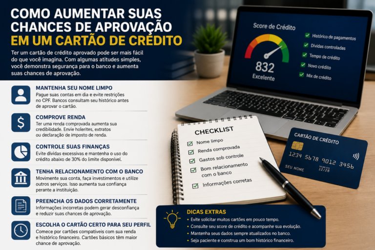 Como aumentar suas chances de aprovação em um cartão de crédito