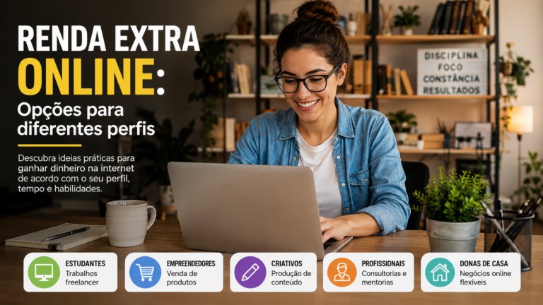Renda extra online: opções para diferentes perfis