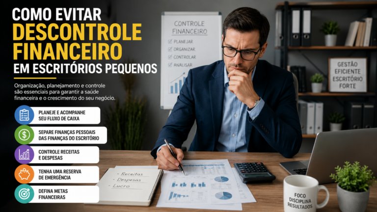 Como evitar descontrole financeiro em escritórios pequenos