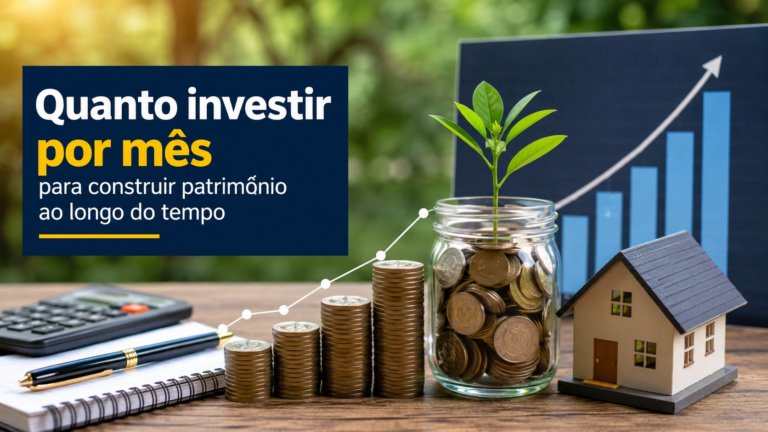 Quanto investir por mês para construir patrimônio ao longo do tempo