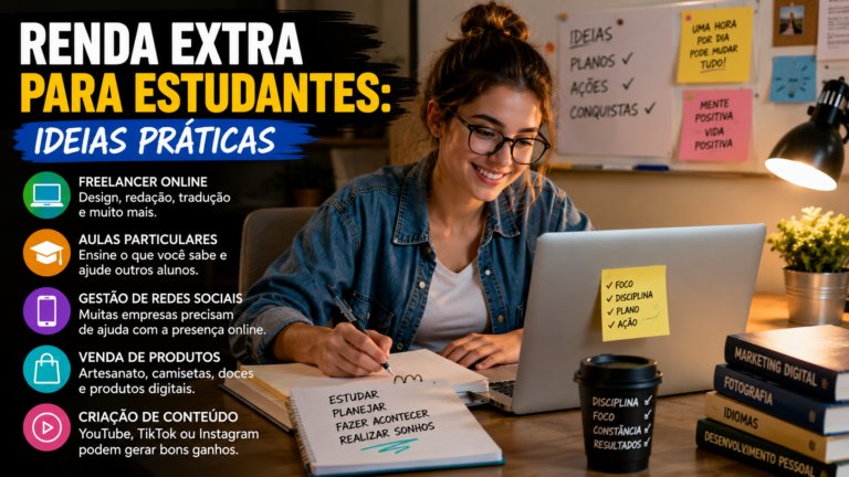 Renda extra para estudantes: ideias práticas