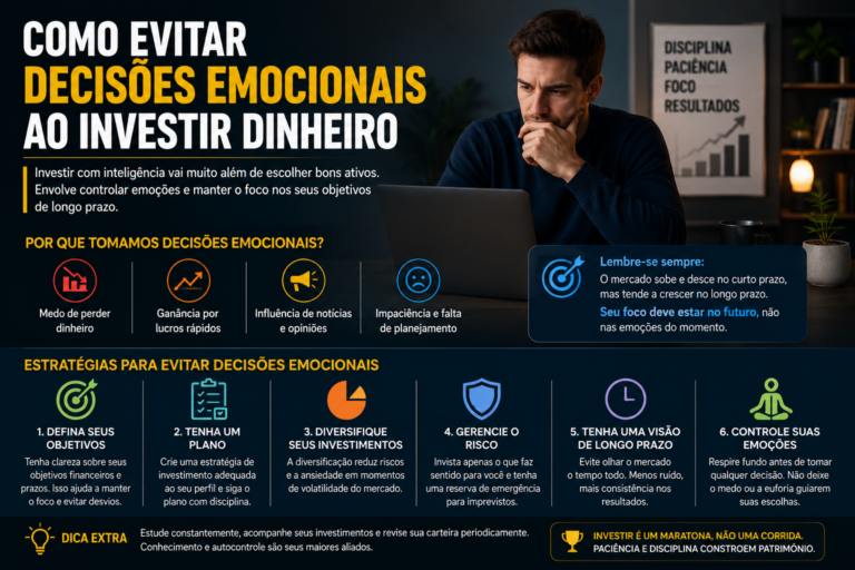 Como evitar decisões emocionais ao investir dinheiro