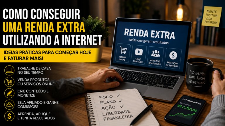 Como conseguir uma renda extra utilizando a internet