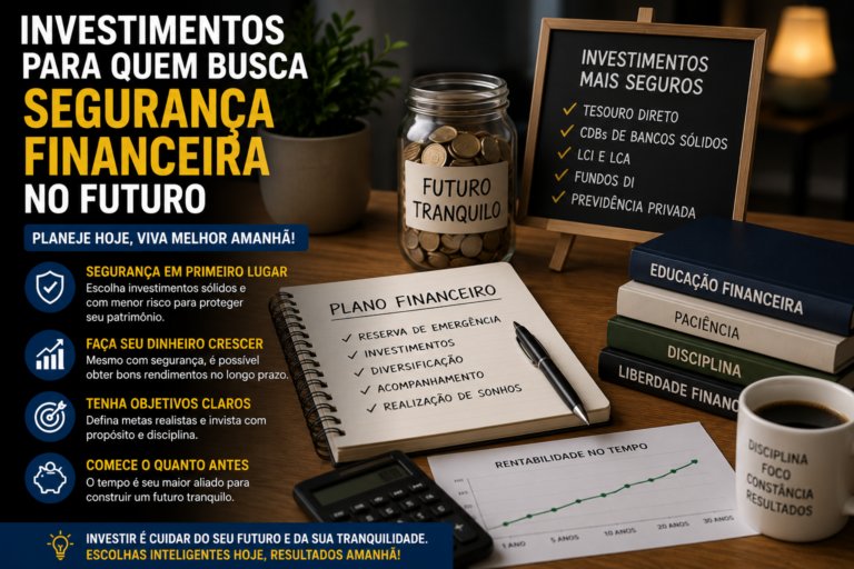 Investimentos para quem busca segurança financeira no futuro
