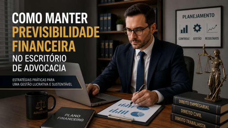Como manter previsibilidade financeira no escritório de advocacia