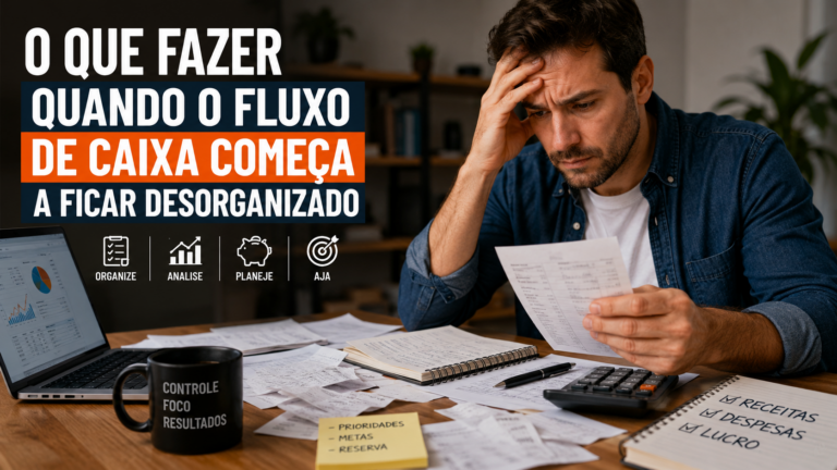 O que fazer quando o fluxo de caixa começa a ficar desorganizado