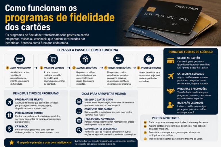 Como funcionam os programas de fidelidade dos cartões
