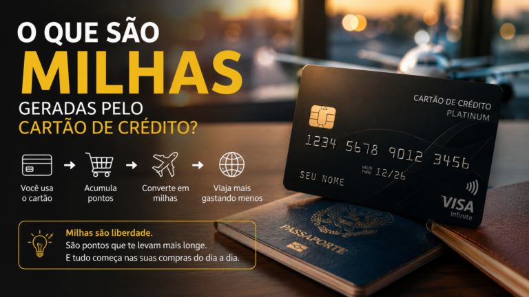 O que são milhas geradas pelo cartão de crédito