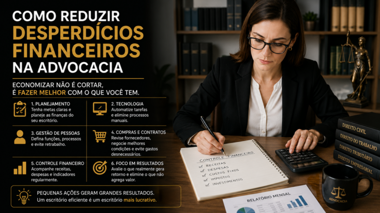 Como reduzir desperdícios financeiros na advocacia