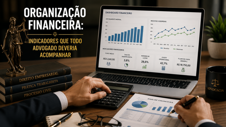 Organização financeira: indicadores que todo advogado deveria acompanhar