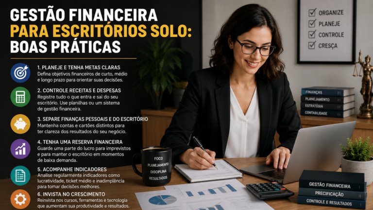 Gestão financeira para escritórios solo: boas práticas