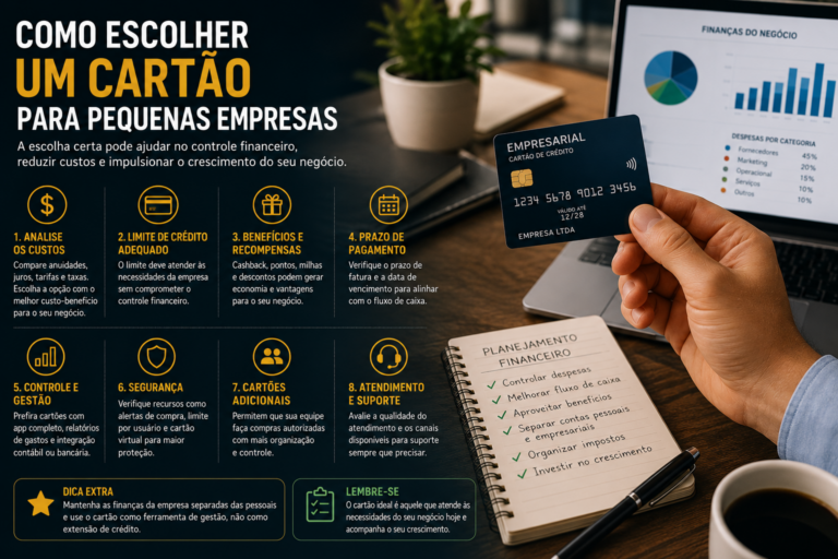 Como escolher um cartão para pequenas empresas