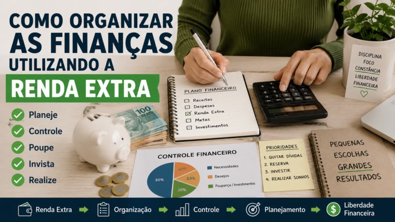 Como organizar as finanças utilizando a renda extra