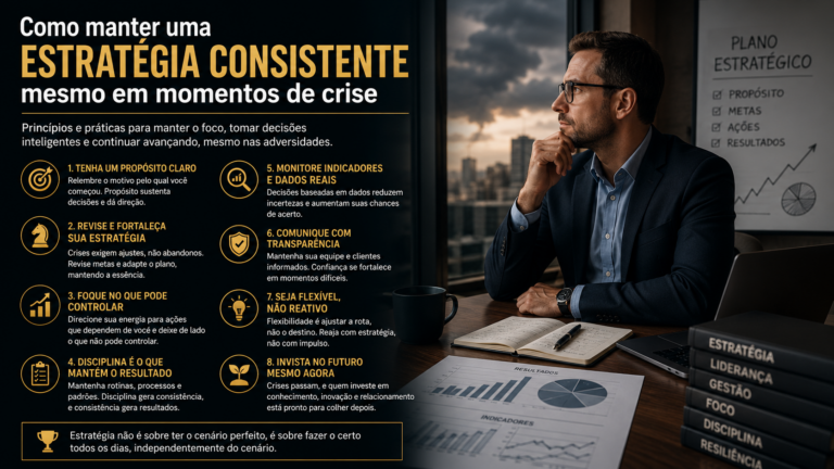 Como manter uma estratégia consistente mesmo em momentos de crise