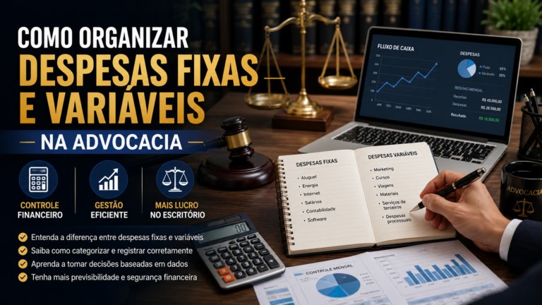 Como organizar despesas fixas e variáveis na advocacia