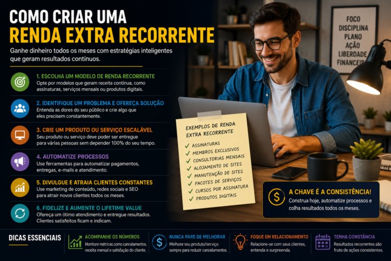 Como criar uma renda extra recorrente