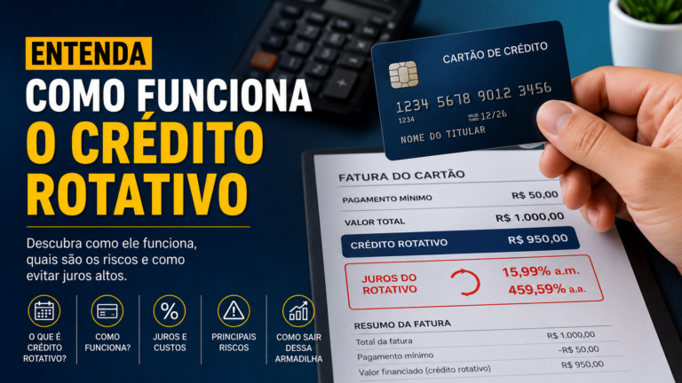 Entenda como funciona o crédito rotativo