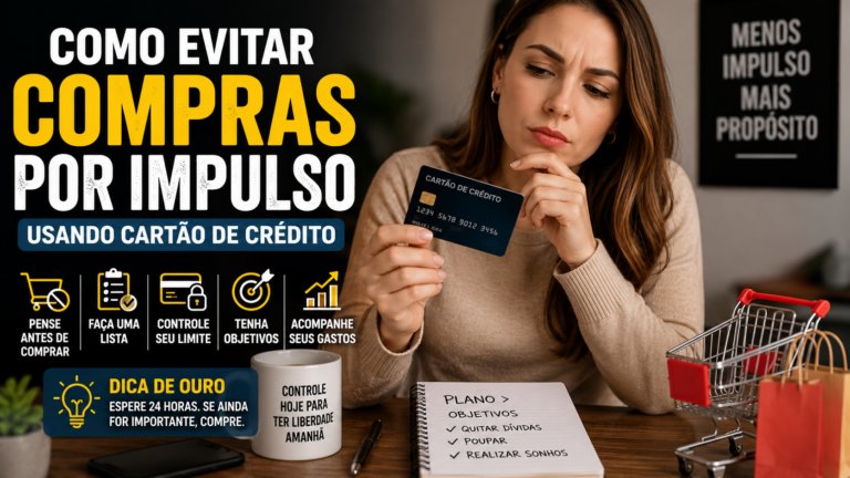 Como evitar compras por impulso usando cartão de crédito