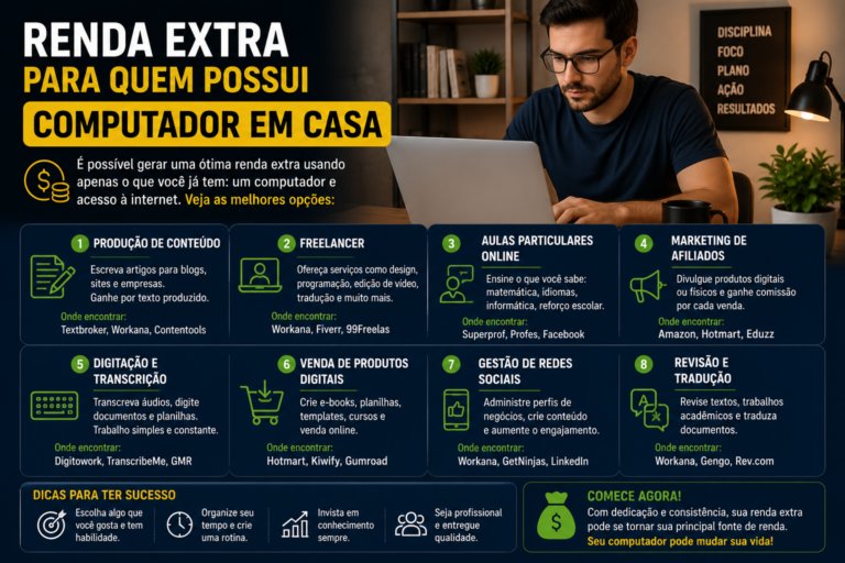Renda extra para quem possui computador em casa