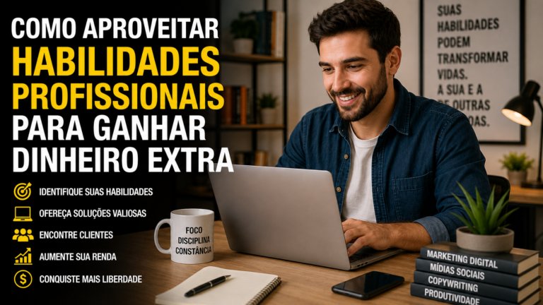 Como aproveitar habilidades profissionais para ganhar dinheiro extra