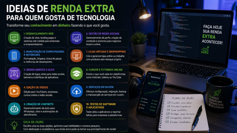 Ideias de renda extra para quem gosta de tecnologia