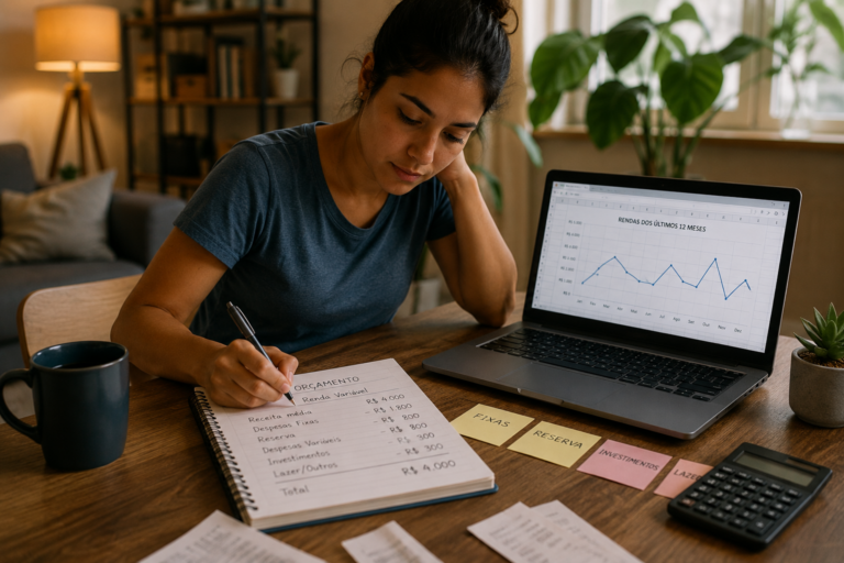 Como montar um orçamento realista com renda variável