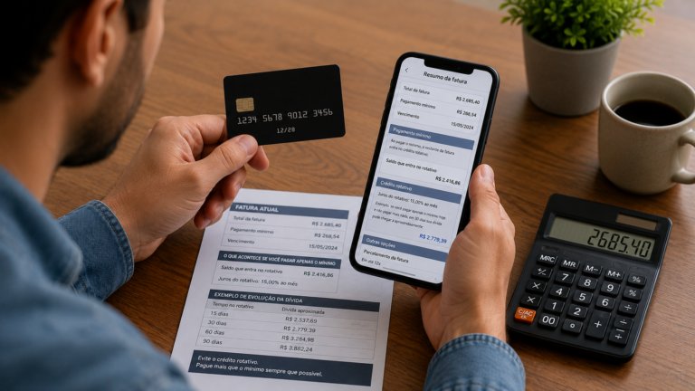 Como funciona o crédito rotativo do cartão