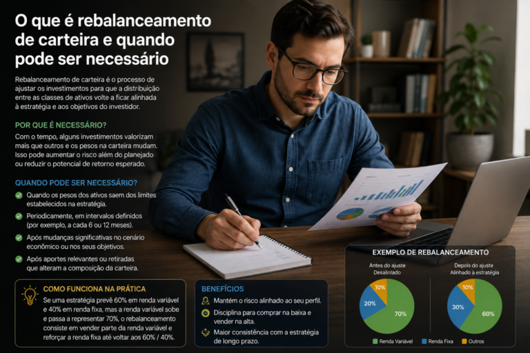 O que é rebalanceamento de carteira e quando pode ser necessário